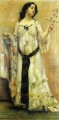 Retrato de Charlotte Berend con un vestido blanco Lovis Corinth